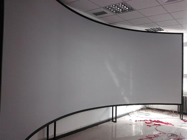 投影金属硬幕,厂家直销,弧形3d金属幕布,正宗厂家