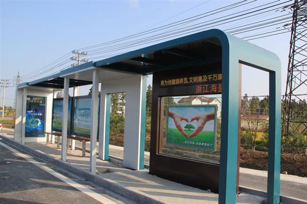 城市乡镇街道候车亭阅报栏公安栏滚动灯箱广告制作厂家